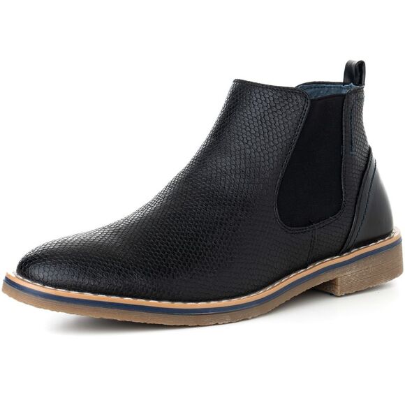Alpine Swiss Other - Alpine Swiss Mens Nash Chelsea Boots Snakeskin Ankle Boot Genuine Leather Lined